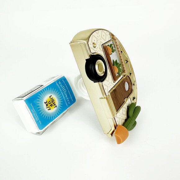 Bath Body Works CAMPER Trailer RV Cactus Succulent Wallflower Plug Nightlight - Picture 3 of 7